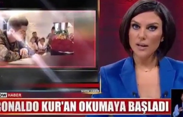 Show TV, troll tweet'e inanıp "Ronaldo Kur'an okudu" haberi yaptı!