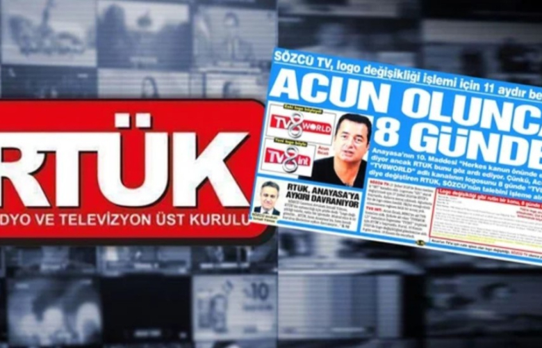 Sözcü'den RTÜK'e Acun Ilıcalı tepkisi: Bizim ne farkımız var?