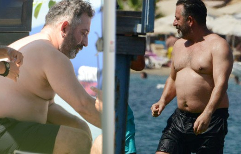 Cem Yılmaz, Bodrum'da tatilde