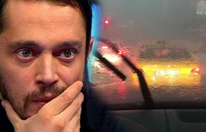 Murat Boz yağmura trafikte yakalandı! "Arabanın camı kırıldı!"