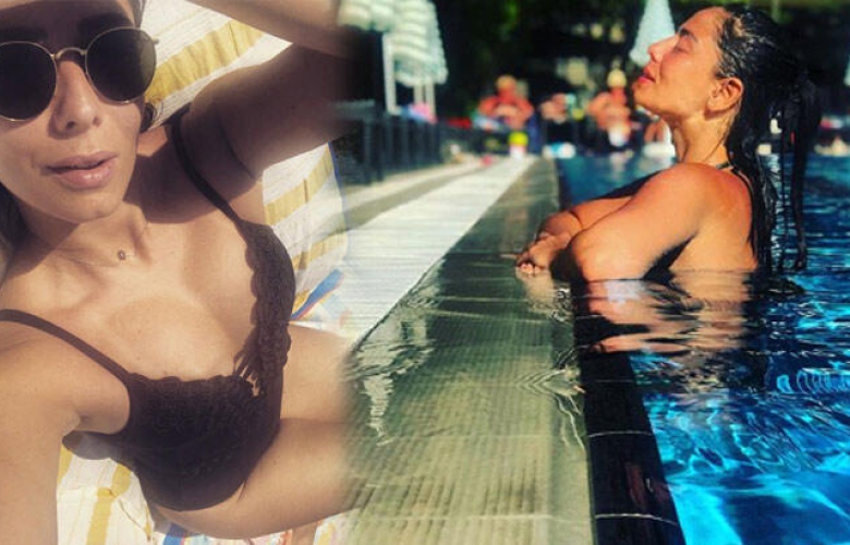 Merve Sevi'den mayolu tatil paylaşımı