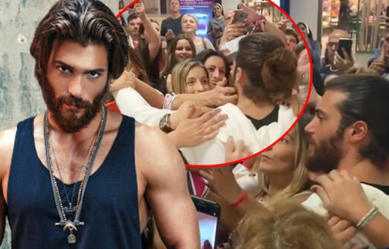 Napoli, Atina şimdi de Roma... Can Yaman izdihamı!