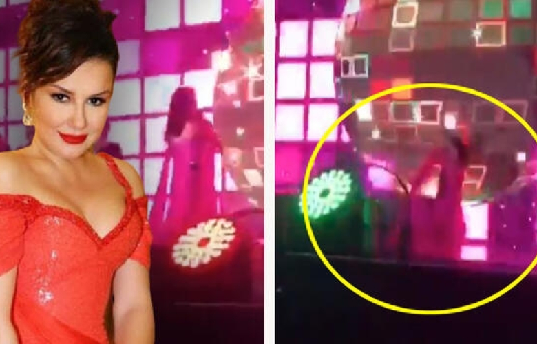 Deniz Seki dengesini kaybetti, sahneden düştü!