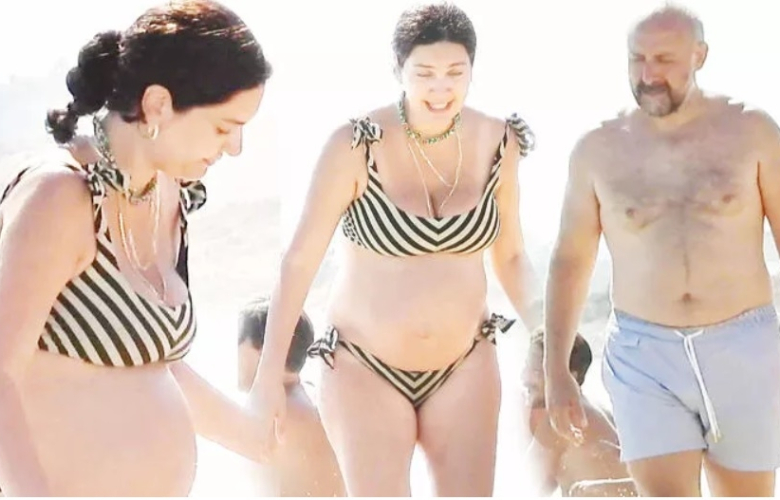 Bergüzar Korel ve Halit Ergenç tatile devam ediyor... İşte Korellerin çocukları Ali ve Han