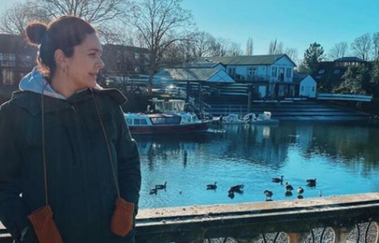 Bergüzar Korel'den Londra pozu