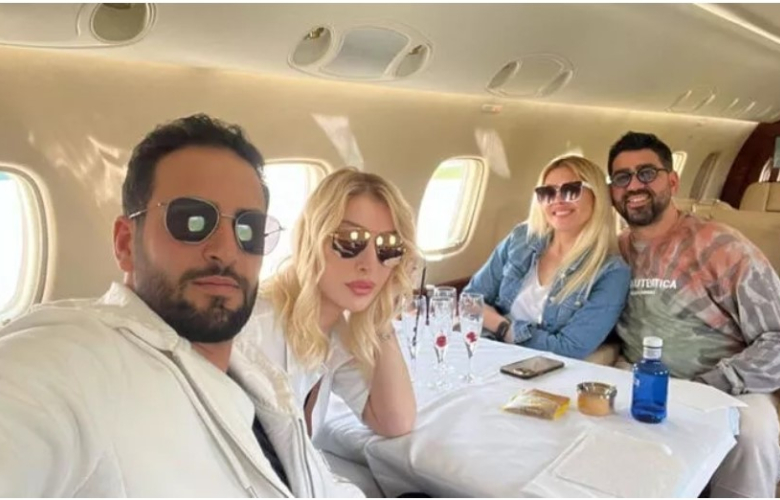 Seda Sayan ile Çağlar Ökten balayına çıktı...Özel uçak ile Paris