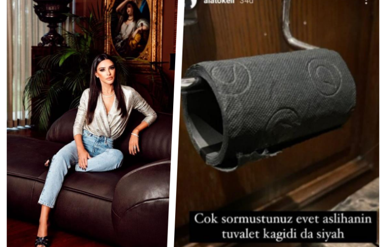 Bunu da gördük! Aslıhan Doğan Turan, yurt dışından siyah tuvalet kağıdı getirtti