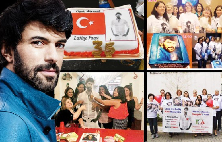 Hayranlarından Engin Akyürek'e doğum günü hediyesi