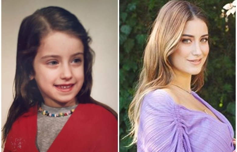 Hazal Kaya'dan çocukluk fotoğrafıyla 23 Nisan kutlaması 