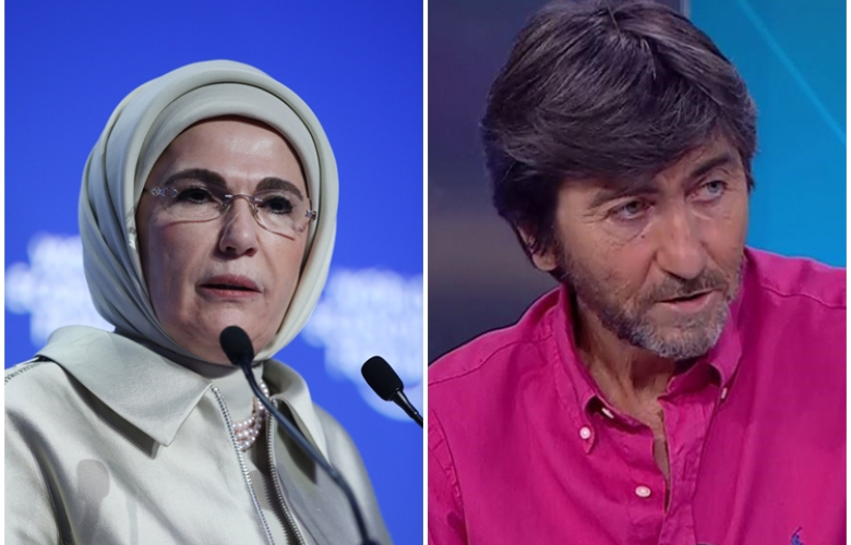 Emine Erdoğan'dan Rıdvan Dilmen'e kırmızı kart! Fotoğraf çekilmesine izin vermedi!