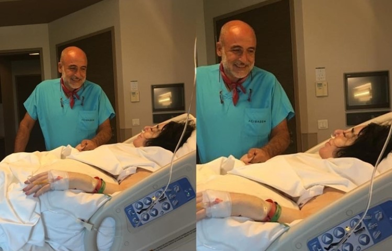 Demet Akalın'dan ameliyat çıkışı Nur Yerlitaş fotoğrafı!