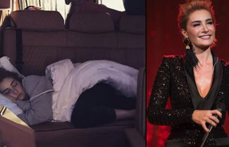 Ünlü şarkıcı Sıla'nın uykusu olay oldu